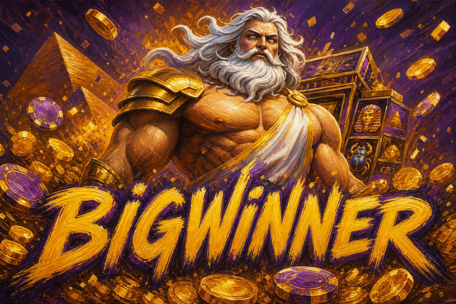 Halaman promo BIGWINNER yang menampilkan hadiah penyambutan dan kredit gratis deposit