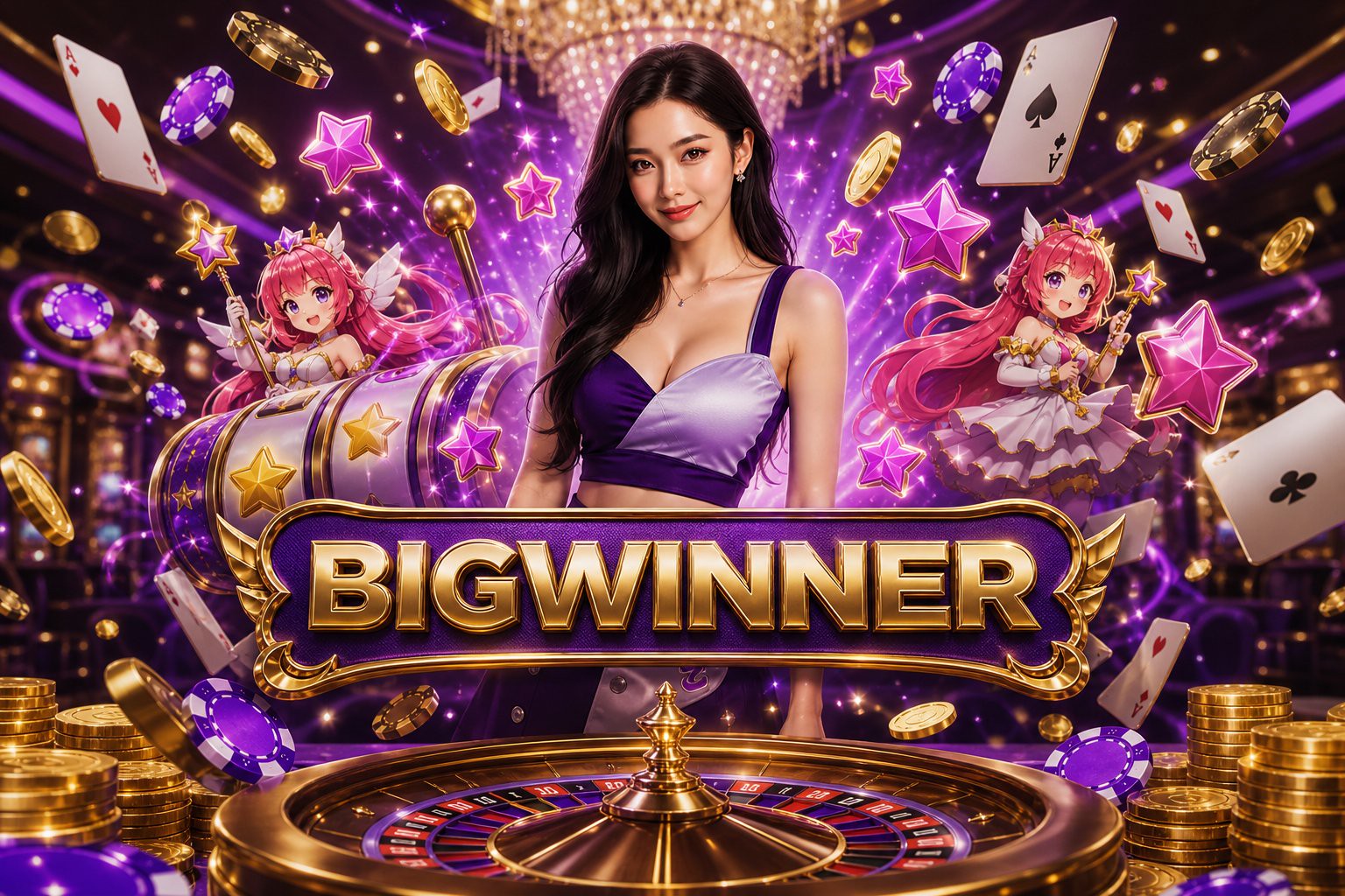 Halaman promo hadiah pendaftaran dan bonus deposit pertama BIGWINNER